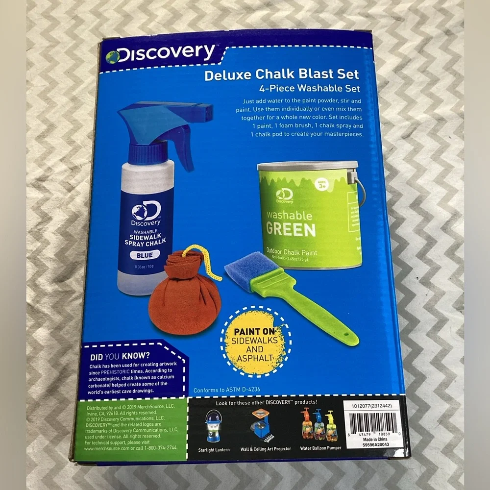 Discovery Deluxe Chalk Blast Set - Green and Blue